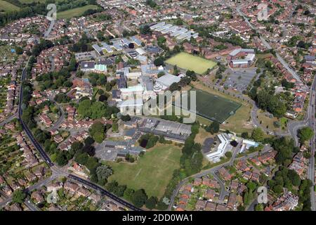 aerial view of University of Worcester, St John's Campus Stock Photo