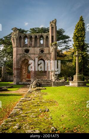 Ruins of Kelso Abbey Stock Photo