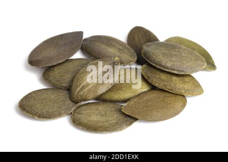 Pumpkin Seeds isolated  on White Background Stock Photo