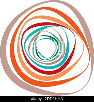 Spiral, swirl, twirl element set. Abstract vector – Stock vector illustration, Clip art graphics Stock Vector