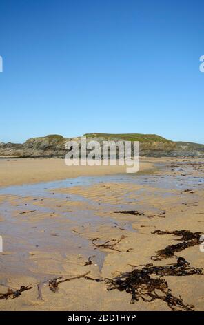 Constantine Bay & Beach, North Cornwall, England, UK in September Stock Photo