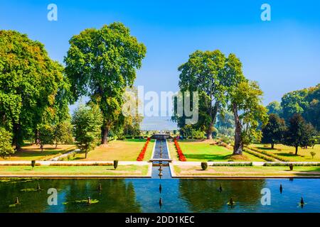 Beauty garden in Srinagar city, Jammu and Kashmir state of India Stock Photo