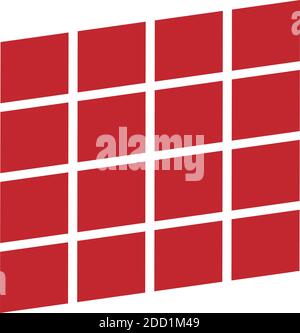 Wall, block, barricade concept graphic. Stonework, masonry, obstacle symbol, logo – Stock illustration, Clip art graphics Stock Vector