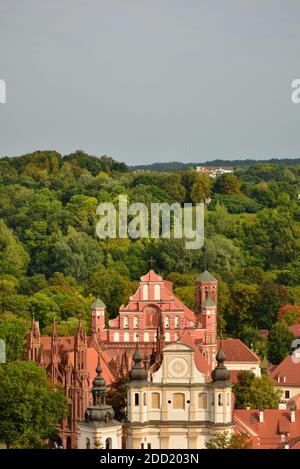 Church of St. Francis and St. Bernard and St. Anne's Church, Vilnius, Lithuania Stock Photo
