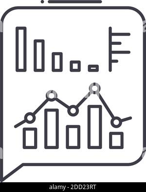 Enterprise technology icon, linear isolated illustration, thin line vector, web design sign, outline concept symbol with editable stroke on white Stock Vector