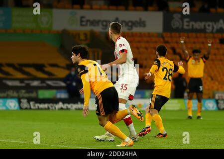 Wolverhampton Wanderers' Pedro Neto scores his side's second goal 