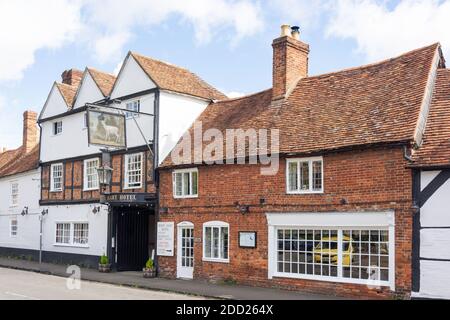 16th century The White Hart Hotel, High Street, Dorchester-on-Thames, Oxfordshire, England, United Kingdom Stock Photo