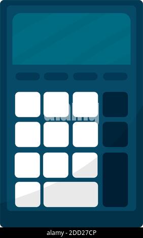 Isolated calculator financial in white background financial icon- Vector Stock Vector
