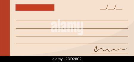 Isolated check money in white background financial icon- Vector Stock Vector