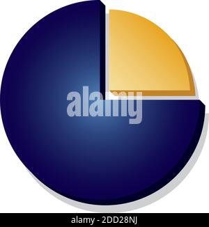 Isolated distribution symbol in white background financial icon- Vector Stock Vector