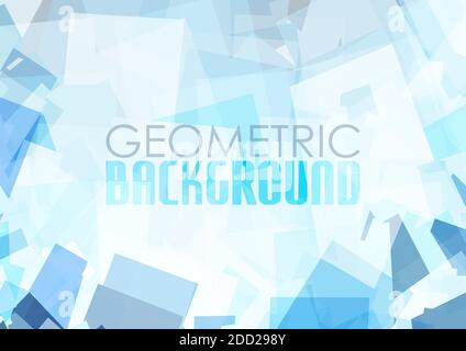 Abstract light blue gray chaotic geometric background. Vector graphic pattern Stock Vector