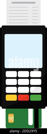 Isolated card pay in white background financial icon- Vector Stock Vector