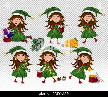 Christmas Elves. 3d Vector Icon Stock Vector Image & Art - Alamy