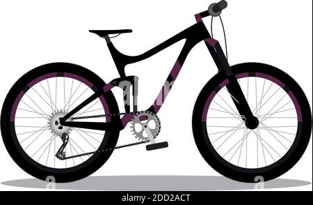 Isolated transport bike in white background icon- Vector Stock Vector