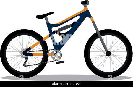 Isolated young bike in white background icon- Vector Stock Vector