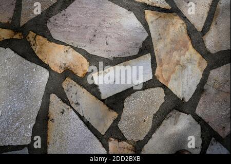 Background from paving stones outdoors Stock Photo