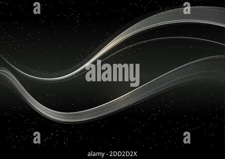 Abstract shiny color silver wave design element Stock Vector