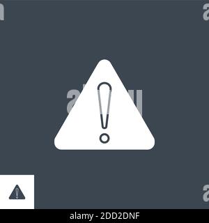 Triangle related vector glyph icon. Stock Vector