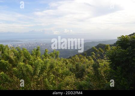 Top aerial view of Cebu city in the Philippines - Tops Lookout Stock Photo