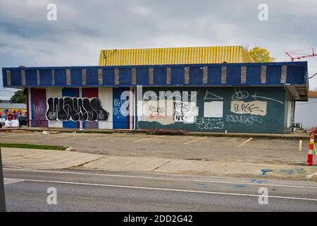 An abandoned Borden Burger location in Columbus Ohio USA Stock Photo