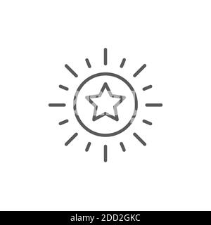 excellence icon, color, line, outline vector sign, linear style pictogram isolated on white. Symbol, logo illustration. Editable stroke. Pixel perfect Stock Vector