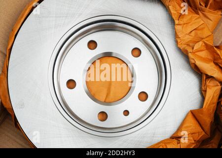 Automobile shock absorbers on a white background Stock Photo