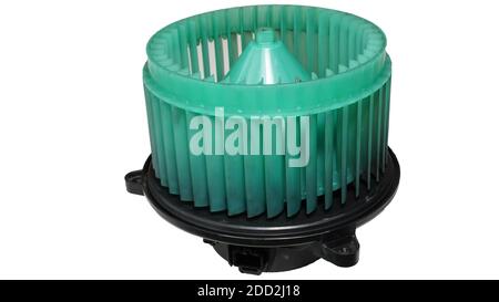Car blower fan motor isolated on white background. Stock Photo