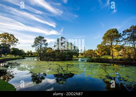 View of Lake Alford at the recreational park at the southern entry of the town of Gympie, Queensland, Australia Stock Photo