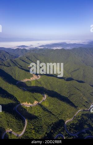 209 national highway across the western mountains Stock Photo