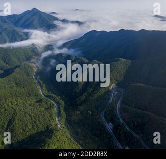 209 national highway across the western mountains Stock Photo