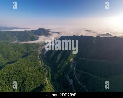 209 national highway across the western mountains Stock Photo