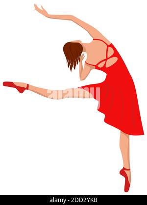 Back View. Person Performing On The Scene. Leader Illustration. Vector 