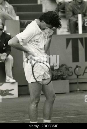 Italian tennis player Paolo Canè, Sweden 1986 Stock Photo Alamy