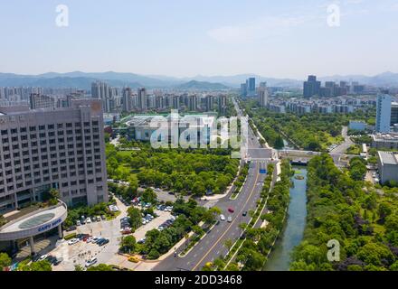 Zhoushan city architecture Stock Photo