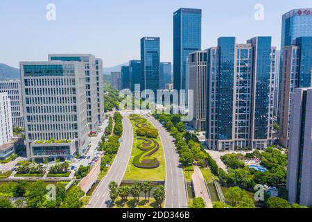 Zhoushan city architecture Stock Photo