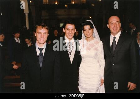 Italian tennis player Renzo Furlan's wedding, 1990s Stock Photo