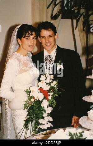 Italian tennis player Renzo Furlan's wedding, 1990s Stock Photo