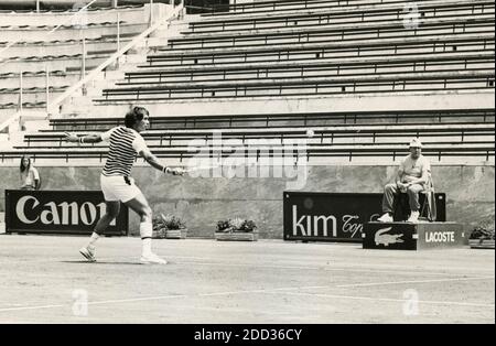 Australian tennis player and politician John Alexander, 1980s Stock Photo