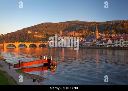 geography / travel, Germany, Baden-Wuerttemberg, Heidelberg, view on Heidelberg, Baden Rhine plain, El, Additional-Rights-Clearance-Info-Not-Available Stock Photo
