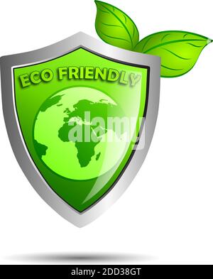 Vector sign Shield Eco Friendly Stock Vector
