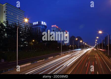 Beijing east on at night Stock Photo