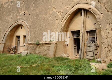 Qingyang city, gansu province caves Stock Photo