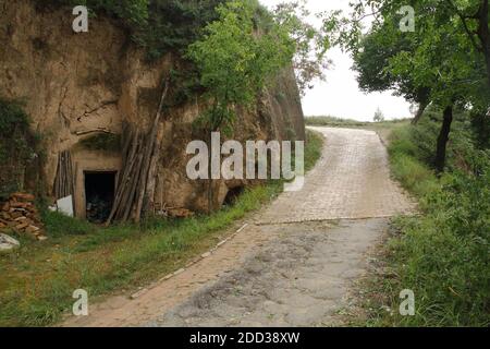 Qingyang city, gansu province caves Stock Photo