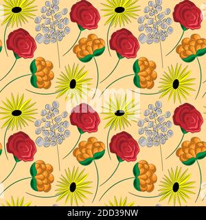 It can be used for textiles of clothing and things, paper products, wrapping, wallpaper, decor, notebook, interior and background for social networks, Stock Vector
