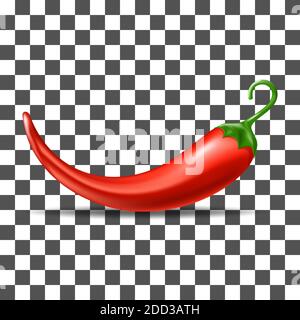 red chilli pepper icon isolated Stock Vector