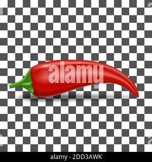 red chilli pepper icon isolated Stock Vector