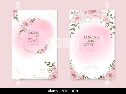 Sweet stickers and vintage labels. Floral elements for wedding invitation  cards Stock Vector Image & Art - Alamy