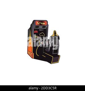 Racing video game console design illustration vector eps format , suitable for your design needs, logo, illustration, animation, etc. Stock Vector