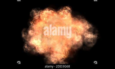 explosion fire ball abstract texture, render illustration Stock Photo ...
