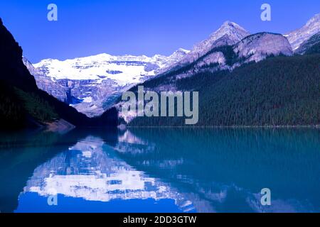 Aerial image of Lake Louise, Alberta, Canada Stock Photo - Alamy